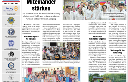 Gewaltprävention und Mental Health an der Mittelschule Kirchberg 2025 2026 und Folgejahre